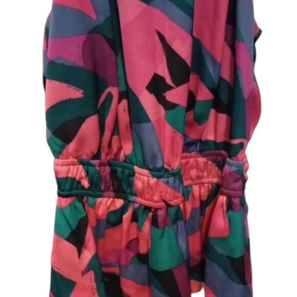 Nine West Green Pink Halter Top Women’s Small Summer Tank - Picture 5 of 5